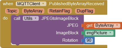 Verwendung JPEGtoImageBlock