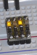 Steckbrett-Adapter mit 4 LEDs