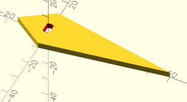 Fahne für den Schrittmotor
