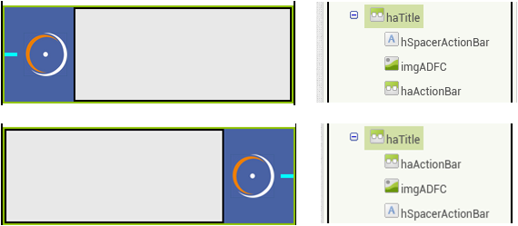 ActionBar Entwurf