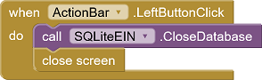 Funktion der ActionBar