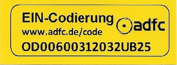 EIN-Code Etikett